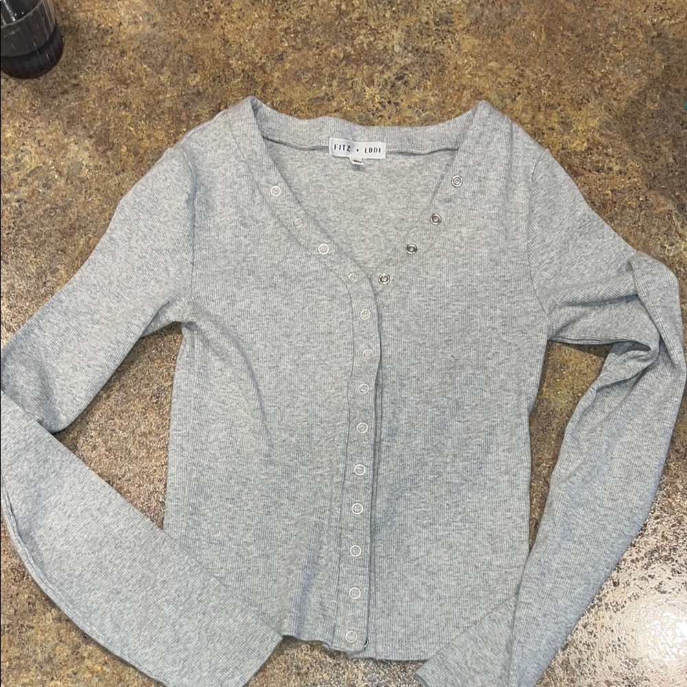 Gray Women's Top